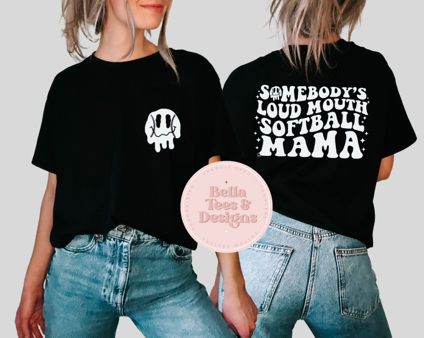 Loud Mouth Softball Mama Tee
