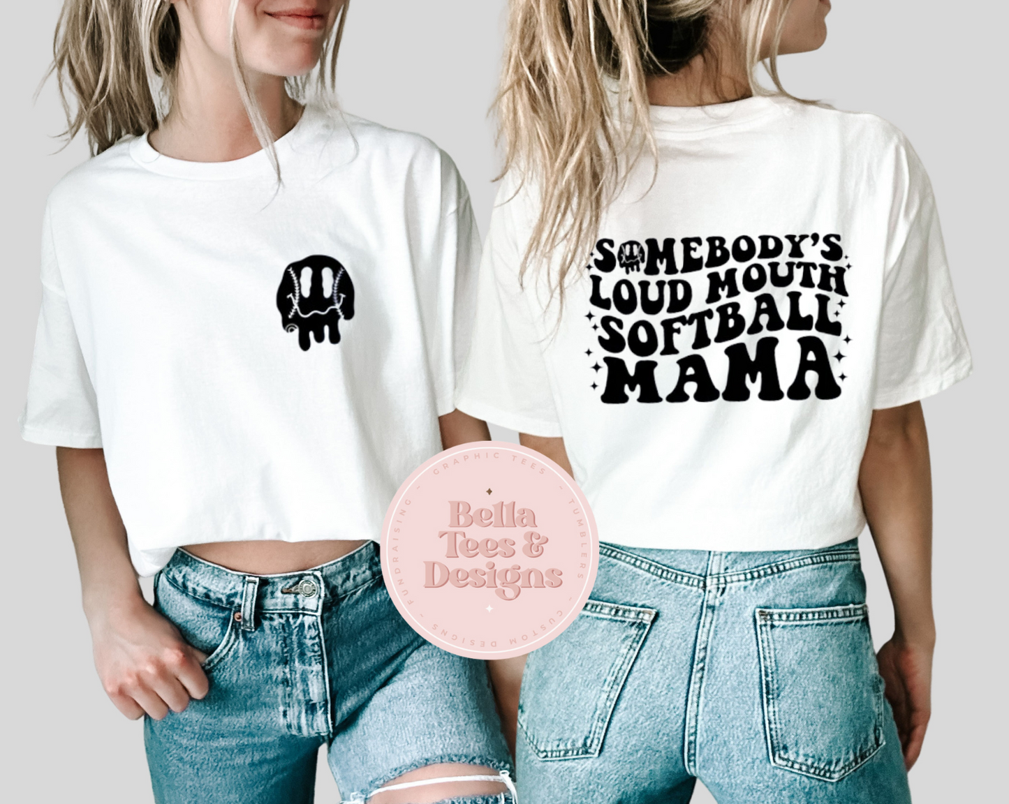 Loud Mouth Softball Mama Tee