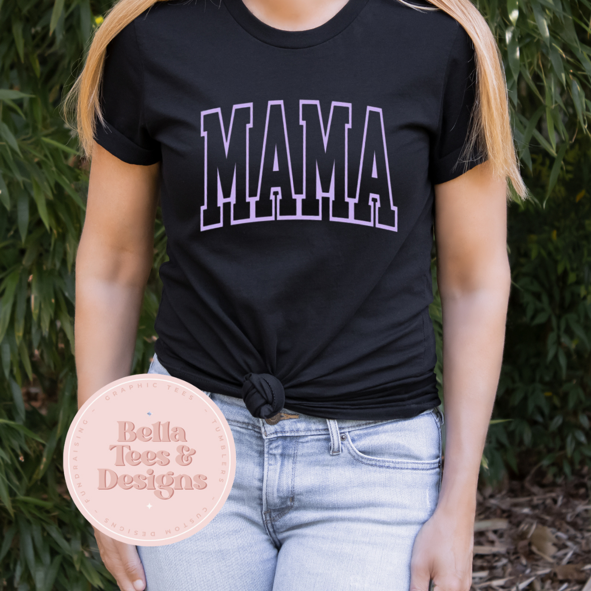 MAMA Black Tee