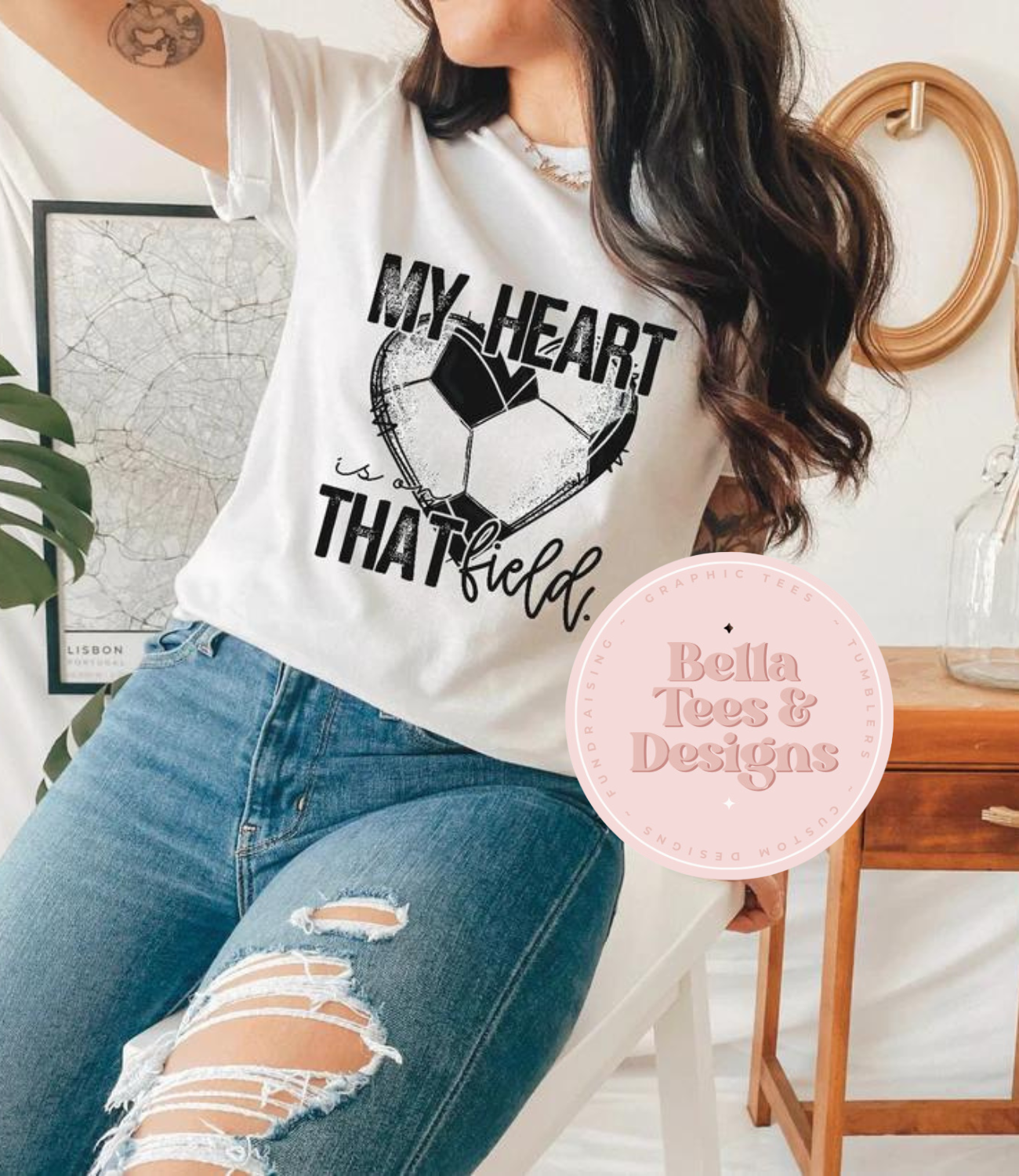 My Heart Soccer Tee