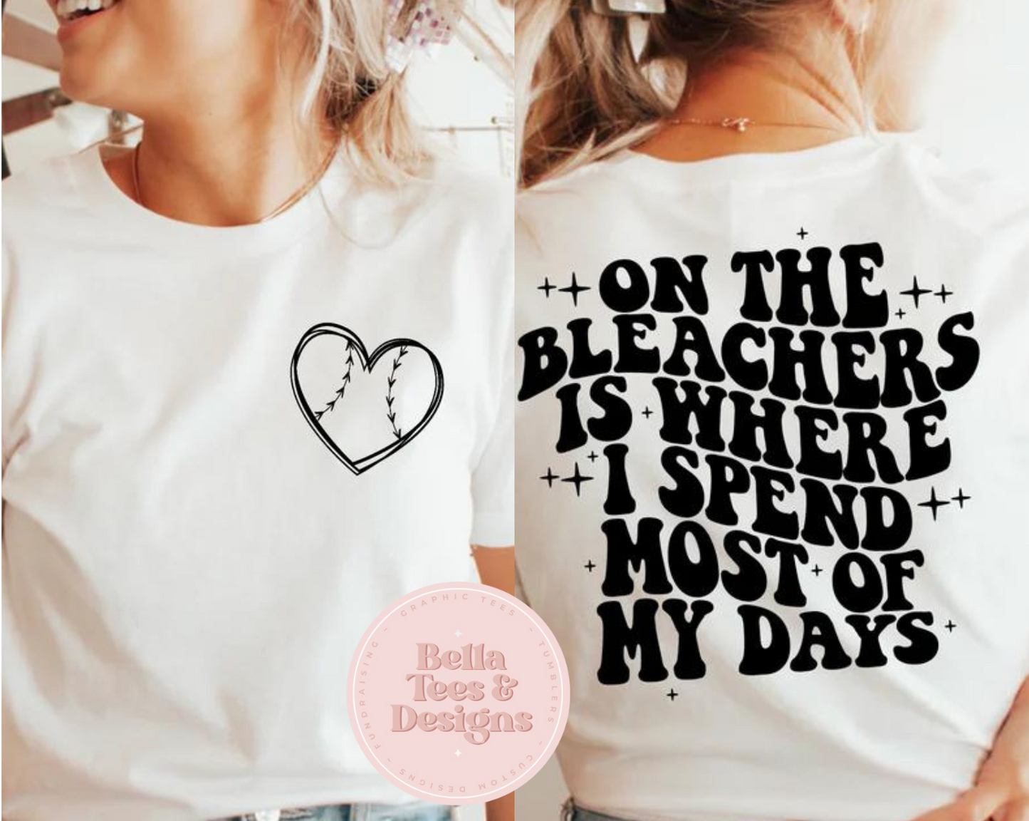 On The Bleacher Baseball Tee