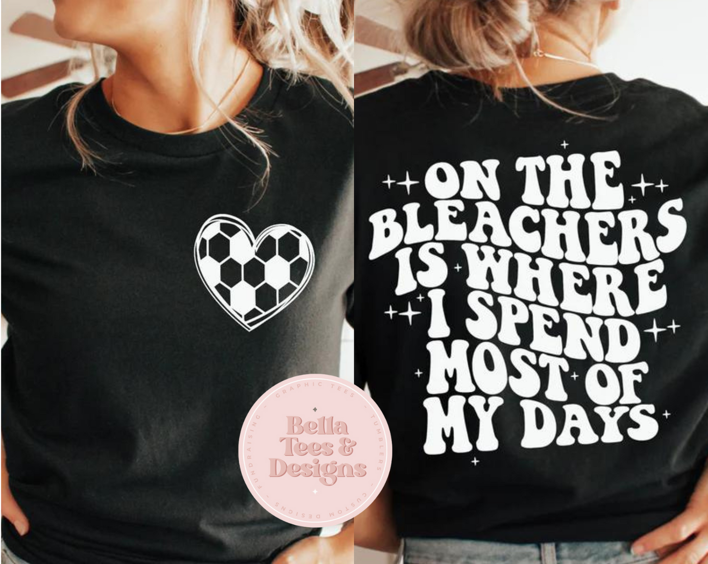 On The Bleachers Soccer Tee