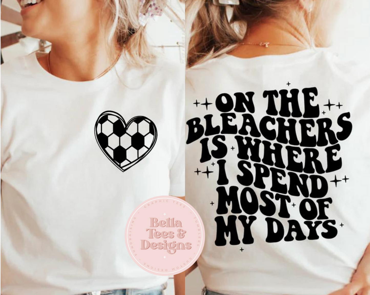 On The Bleachers Soccer Tee