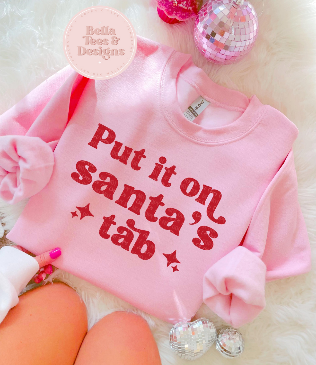 Put It On Santa's Tab Sweatshirt