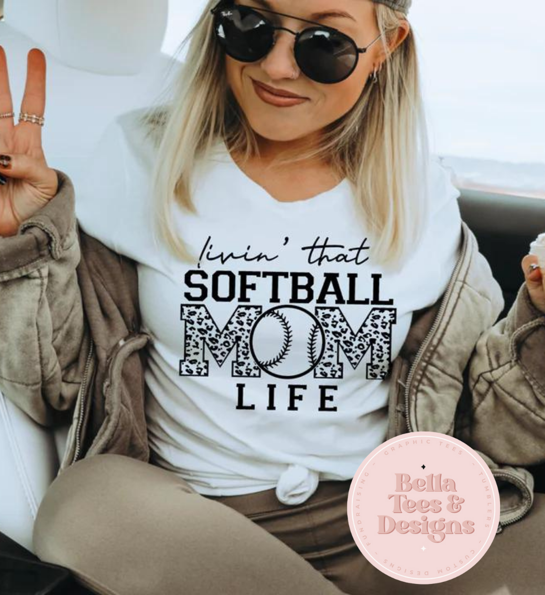 Living That Softball Mom Life Tee
