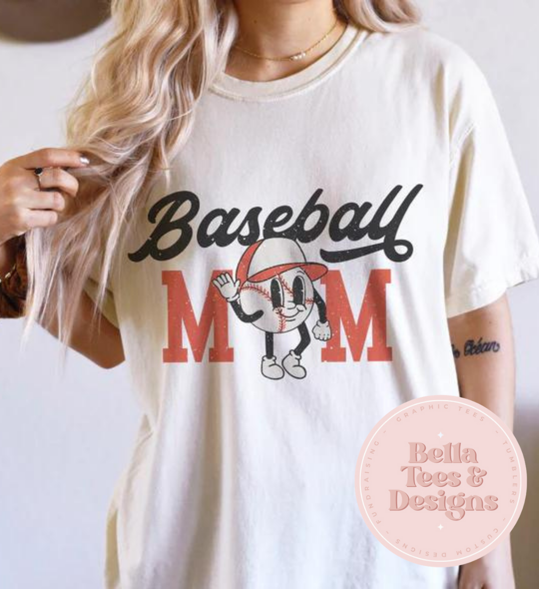 Baseball Mom Mascot Tee