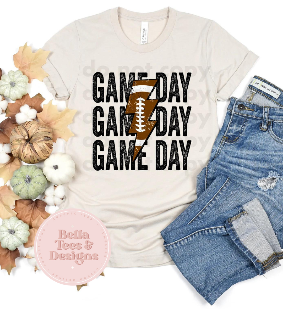 Football Gameday Stacked T-Shirt