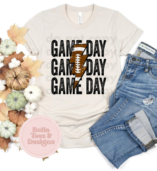 Football Gameday Stacked T-Shirt