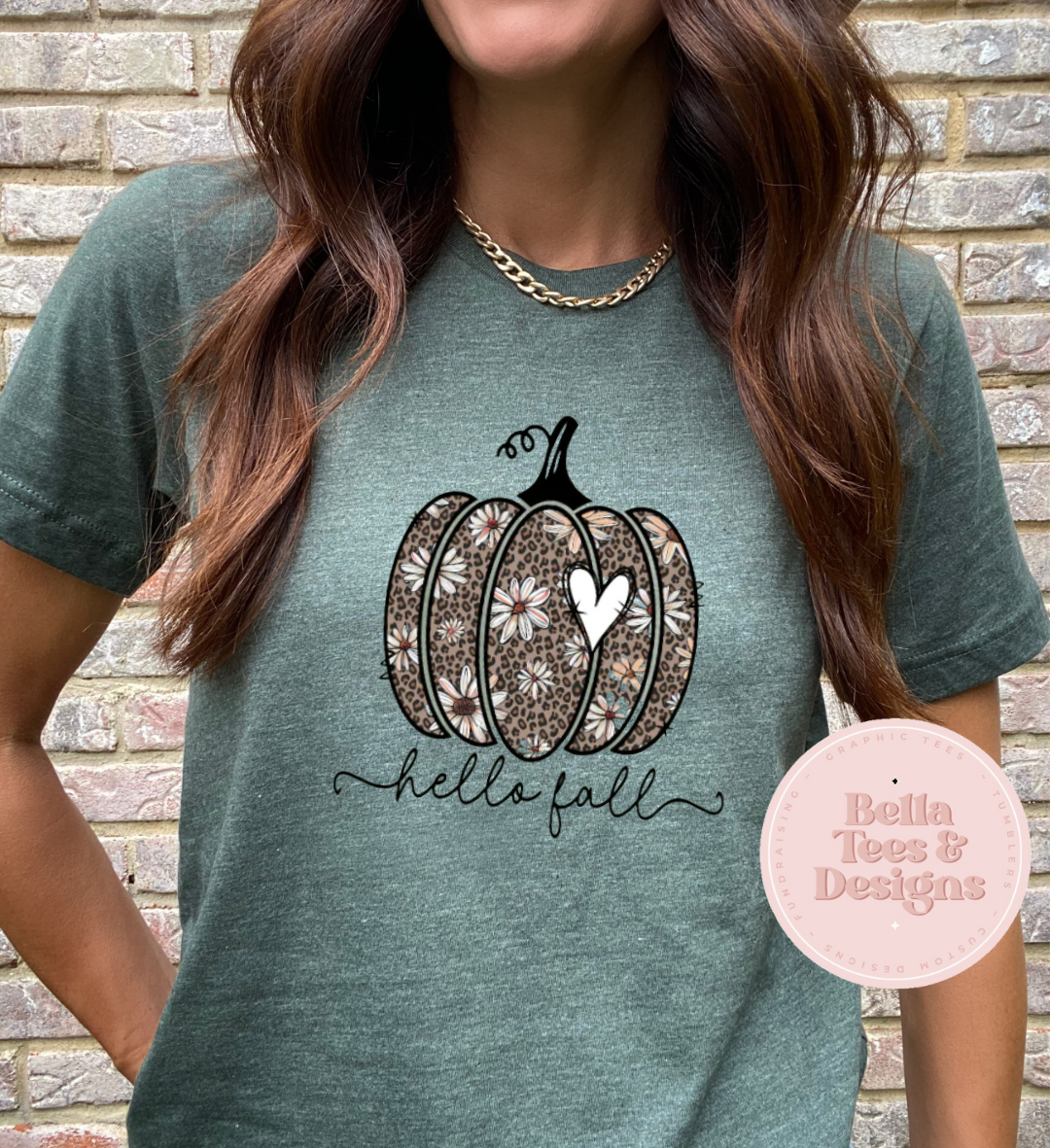 Hello Fall Pumpkin T-Shirt
