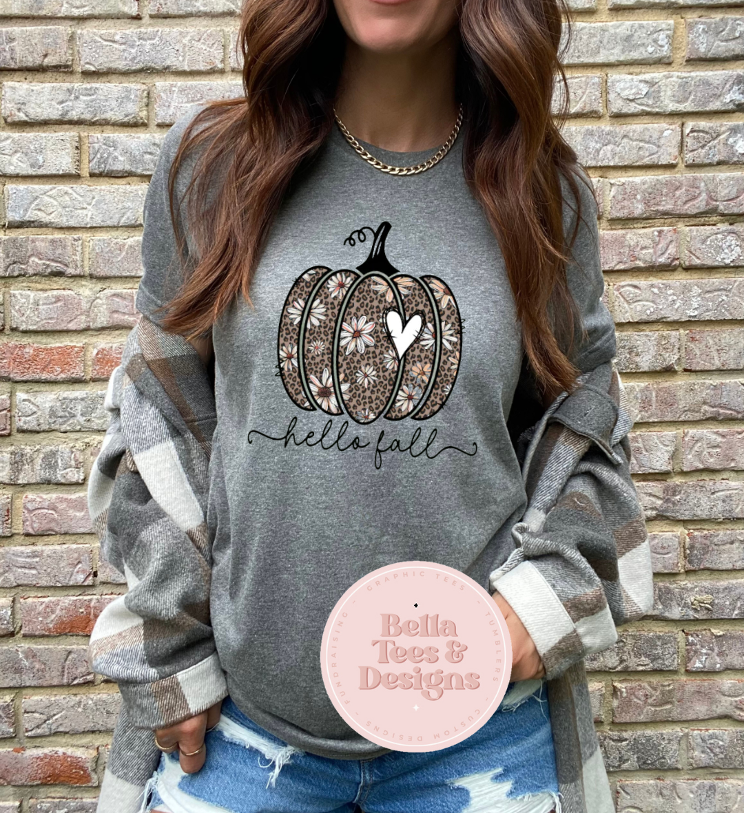 Hello Fall Pumpkin T-Shirt