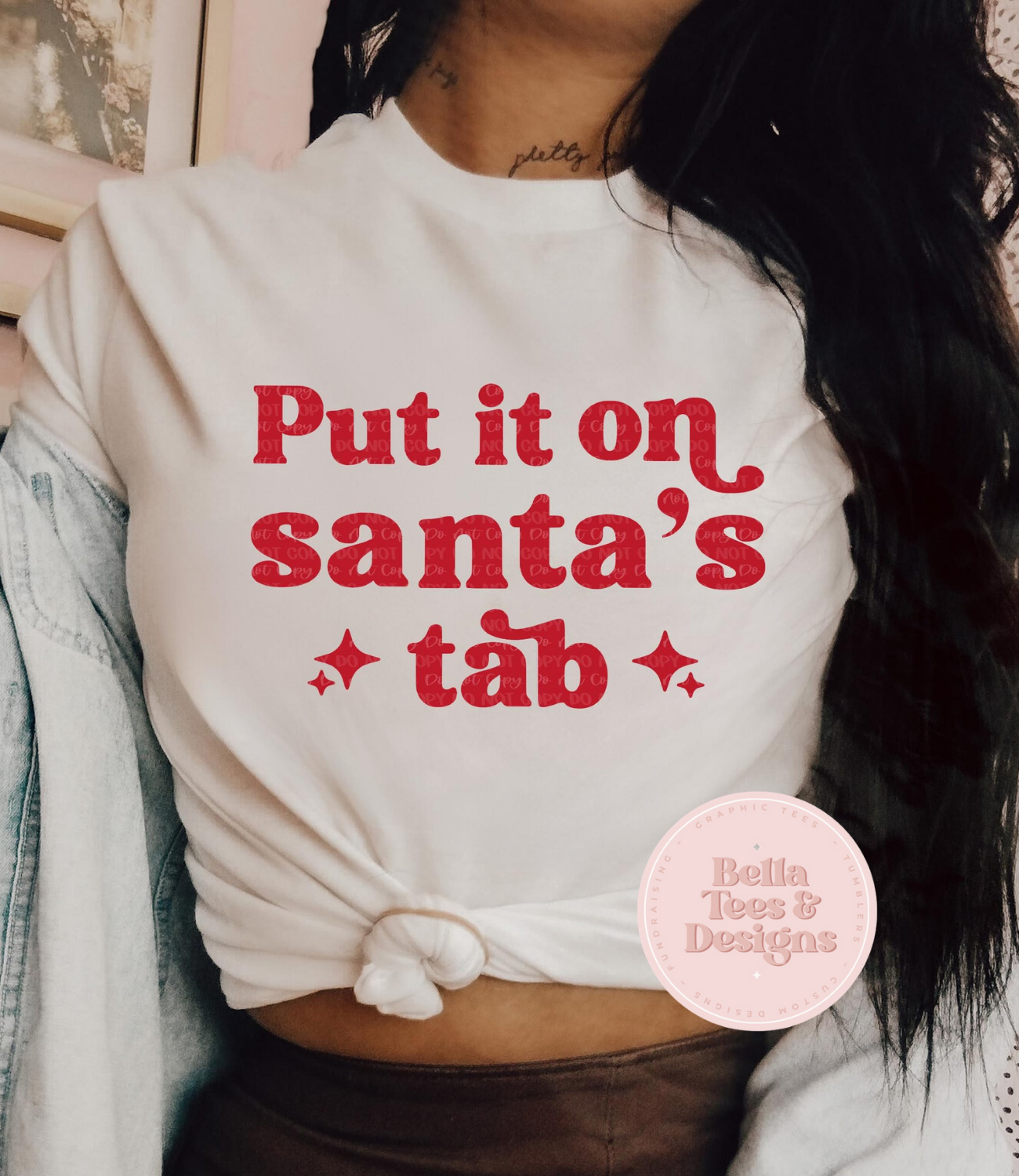 Put It On Santa's Tab Tee
